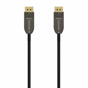 Cable DisplayPort 1.4 AOC 8K Aisens A155-0610/ DisplayPort Macho - DisplayPort Macho/ 50m/ Negro