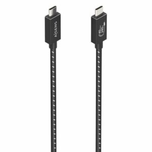Cable USB 4.0 Tipo-C Aisens A156-0867/ USB Tipo-C Macho - USB Tipo-C Macho/ Hasta 240W/ 1m/ Gris