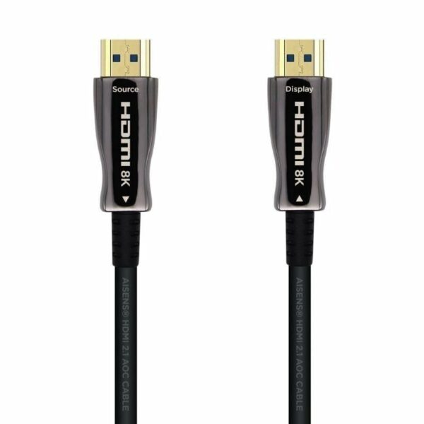 Cable HDMI 2.1 AOC 8K Aisens A153-0522/ HDMI Macho - HDMI Macho/ 60m/ Negro