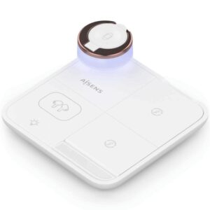 Estación de Carga Inalámbrica Qi Aisens ASCH-15W4WC061-W/ 1xUSB Tipo-C/ 15W/ 5W/ Blanco