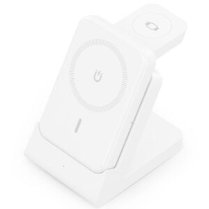 Estación de Carga Inalámbrica Qi Aisens ASCH-15W4WC063-W/ 1xUSB Tipo-C/ 15W/ 5W/ Blanco