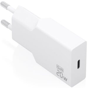 Cargador de Pared GaN Aisens A110-0997/ 1xUSB Tipo-C/ 20W/ Blanco
