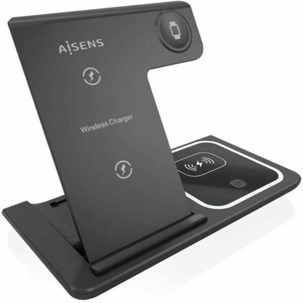 Base de carga Inalámbrica Aisens ASCH-15W3WC043-BK/ 15W