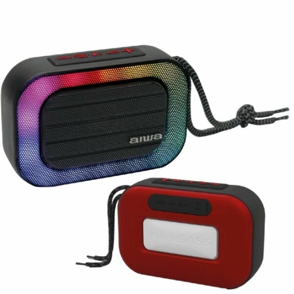 Altavoz con Bluetooth Aiwa BST-130RD/ 5W RMS/ 1.0/ Rojo