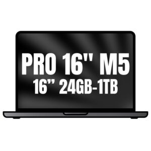 Apple Macbook Pro 16'/ M5 Pro 18-Core CPU/ 24GB/ 1TB SSD/ 20-Core GPU/ Negro Espacial