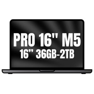 Apple Macbook Pro 16'/ M5 Max 18-Core CPU/ 36GB/ 2TB SSD/ 32-Core GPU/ Negro Espacial