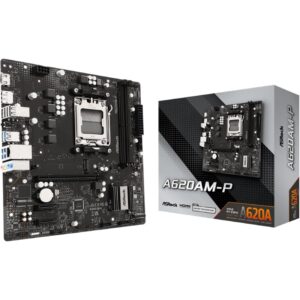 Placa Base Asrock A620AM-P/ DDR5/ PCIe 4.0/ Socket AM5/ Micro ATX