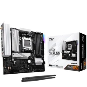 Placa Base Asrock B850M Pro RS WiFi/ DDR5/ PCIe 5.0/ Socket AM5/ Micro ATX
