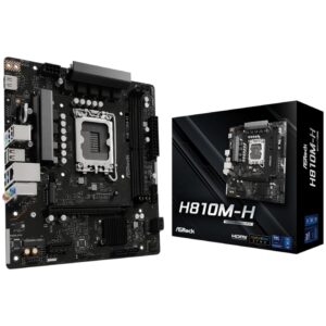Placa Base Asrock H810M-H Socket 1851/ DDR5/ PCIe 4.0/ Micro ATX