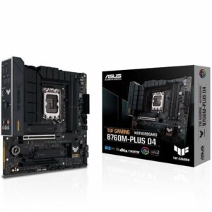 Placa Base Asus TUF GAMING B760M-PLUS D4/ Socket 1700/ Micro ATX