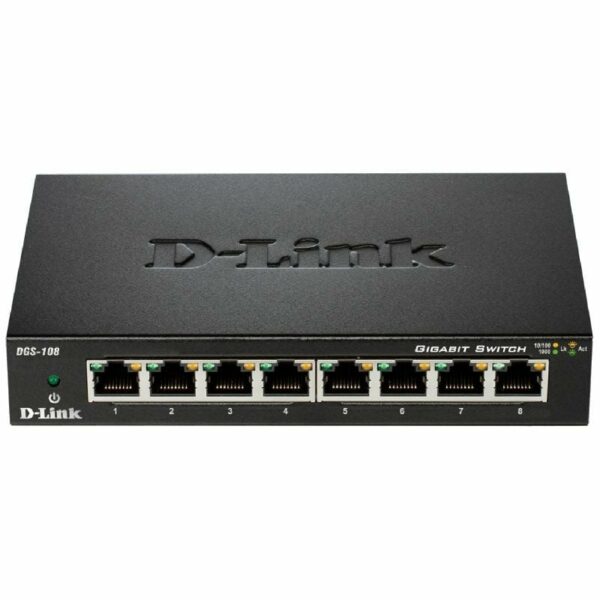 Switch D-Link DGS-108 8 Puertos/ RJ-45 10/100/1000