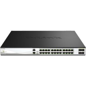 Switch Gestionable D-Link DXS-3130-28P/E 24 Puertos/ RJ-45 10/100/1000/ SFP/ PoE
