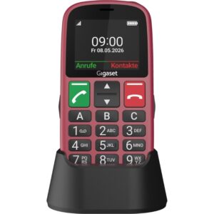 Teléfono Móvil Gigaset GL30 para Personas Mayores/ 4G/ Rojo