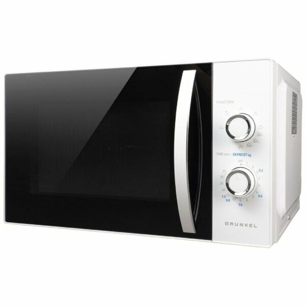 Microondas Grunkel MWG-25MA/ 800W/ Capacidad 25L/ Función Grill/ Blanco