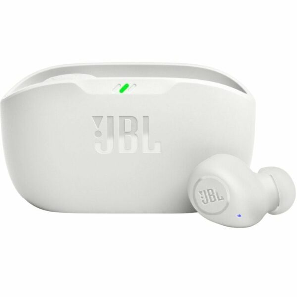 Auriculares Bluetooth JBL Wave Buds con estuche de carga/ Autonomía 8h/ Blancos