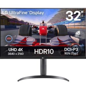 Monitor Profesional LG UltraFine 32UR550K-B 31.5'/ 4K/ Multimedia/ Regulable en altura/ Negro