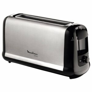 TOSTADOR DE PAN MOULINEX SÚBITO - 1000W - 1 RANURA LARGA - 7 NIVELES DE TOSTADO - FUNCIÓN DESCONGELAR/RECALENTAR - ACABADO ACERO INOXIDABLE