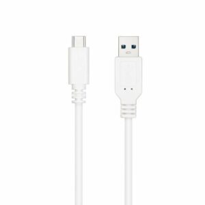Cable USB 3.1 Nanocable 10.01.4002-W/ USB Tipo-C Macho - USB Macho/ 2m/ Blanco