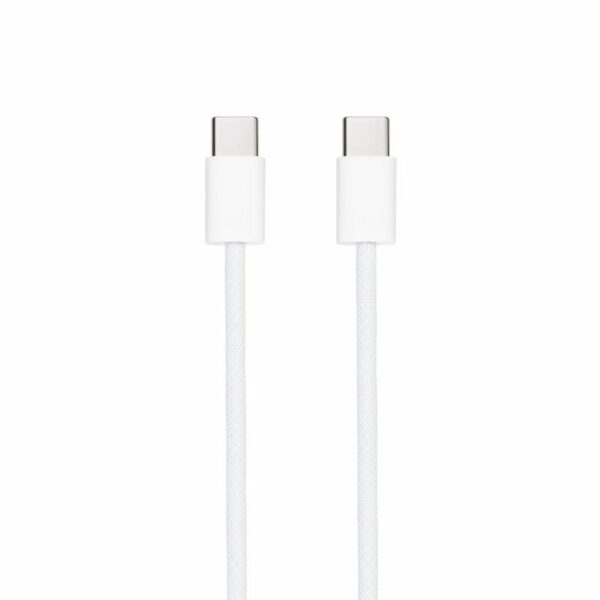 Cable USB 2.0 Tipo-C Nanocable 10.01.6002-CO/ USB Tipo-C Macho - USB Tipo-C Macho/ Hasta 60W/ 480Mbps/ 2m/ Blanco