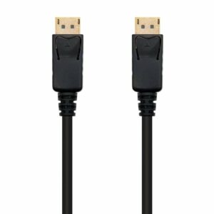 Cable DisplayPort 1.2 4K Nanocable 10.15.2300/ DisplayPort Macho - DisplayPort Macho/ 50cm/ Negro
