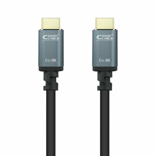 Cable HDMI 2.1 8K Nanocable 10.15.8001-L150/ HDMI Macho - HDMI Macho/ 1.5m/ Negro
