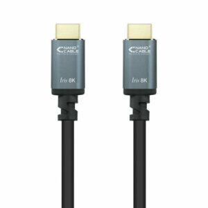 Cable HDMI 2.1 8K Nanocable 10.15.8001/ HDMI Macho - HDMI Macho/ 1m/ Negro