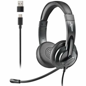 Auriculares NGS VOX605 USB/ con Micrófono/ USB/ Negros