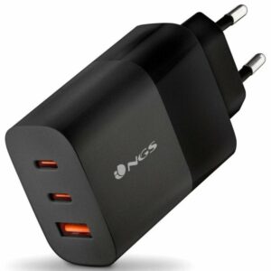 Cargador de Pared GaN NGS Bud 65W/ 2xUSB Tipo-C/ 1xUSB/ 65W