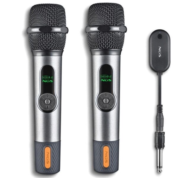 Pack de 2 Micrófonos Inalámbricos NGS Singer Star Duo