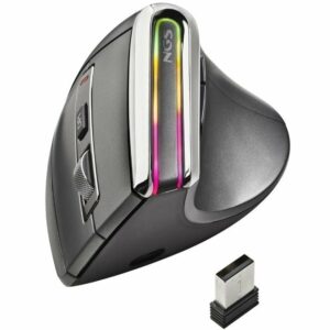 Ratón Vertical Inalámbrico por Bluetooth NGS Evo Karma/ Batería recargable/ Hasta 3200 DPI