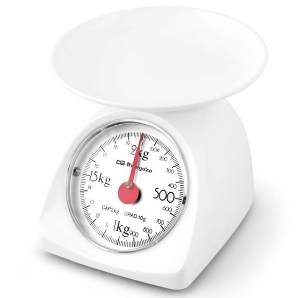 Báscula de Cocina Orbegozo PC 1015/ hasta 2kg/ Blanca