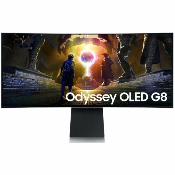 Monitor Gaming Ultrapanorámico Curvo Samsung G8 Odyssey OLED S34DG850SU 34'/ WQHD/ 0.03ms/ 175Hz/ Multimedia/ Regulable en Altura/ Plata