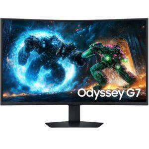 Monitor Gaming Curvo Samsung Odyssey G7 G75F 37'/ 4K/ 1ms/ 165Hz/ VA/ Regulable en altura/ Negro