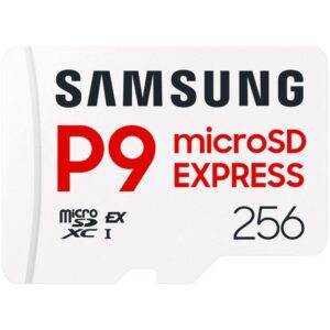 Tarjeta de Memoria Samsung P9 Express 256GB microSD XC/ Clase 10/ 800MBs