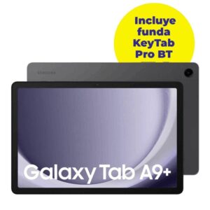 Tablet Samsung Galaxy Tab A9+ 11'/ 8GB/ 128GB/ Octacore/ Gris Grafito + Funda KeyTab Pro BT Subblim