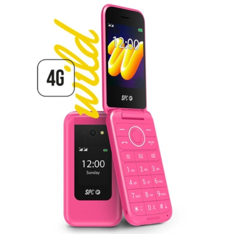 Telefono Mini Rosa Teléfono Móvil SPC WILD para Personas Mayores/ 4G/ Rosa | Sistemmas