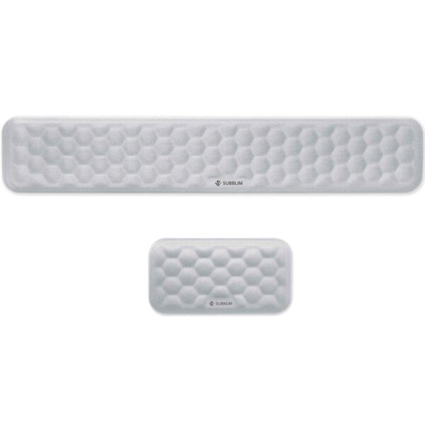 Pack de 2 Reposamuñecas Subblim Ergo AirPadding/ Plateadas