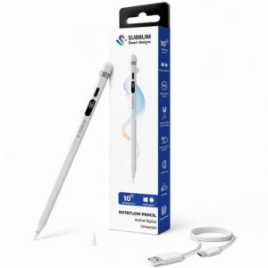 Lápiz Electrónico Subblim NoteFlow Pen para Android y Windows/ Blanco