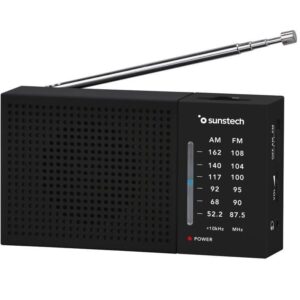 Radio Portátil Sunstech RPS412/ a Pilas/ Negra