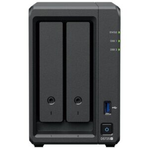 NAS Synology Diskstation DS725+/ 2 Bahías 3.5'- 2.5'/ 8GB DDR4/ Formato Torre