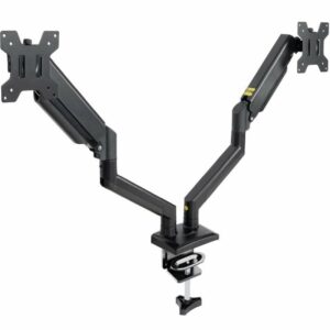 Soporte de Mesa para 2 Monitores TooQ DB1434TNR-B/ hasta 10kg