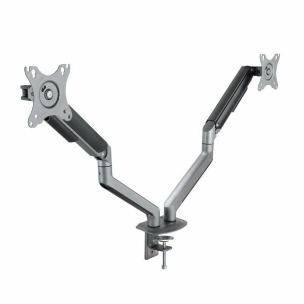 Soporte de Mesa para 2 Monitores TooQ DB4132TNR-G/ Giratorio/ Inclinable/ hasta 9kg