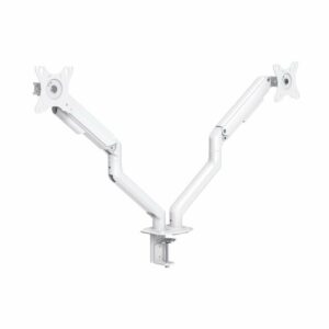 Soporte de Mesa para 2 Monitores TooQ DB4132TNR-W/ Giratorio/ Inclinable/ hasta 9kg