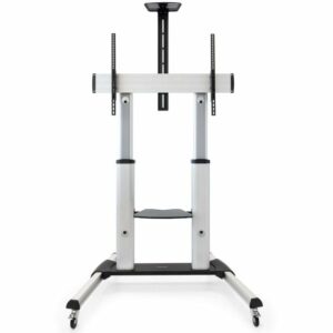 Soporte de Suelo Inclinable/ Ajustable con Ruedas TooQ FS20300M-B para TV de 60-100'/ hasta 100kg