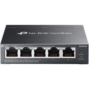 Switch TP-Link Omada ES205GP 5 Puertos/ RJ-45 10/100/1000/ PoE+