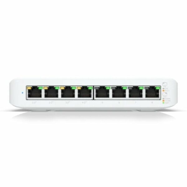 Switch Ubiquiti USW-LITE-8-POE/ 8 Puertos/ RJ45 10/100/1000 PoE