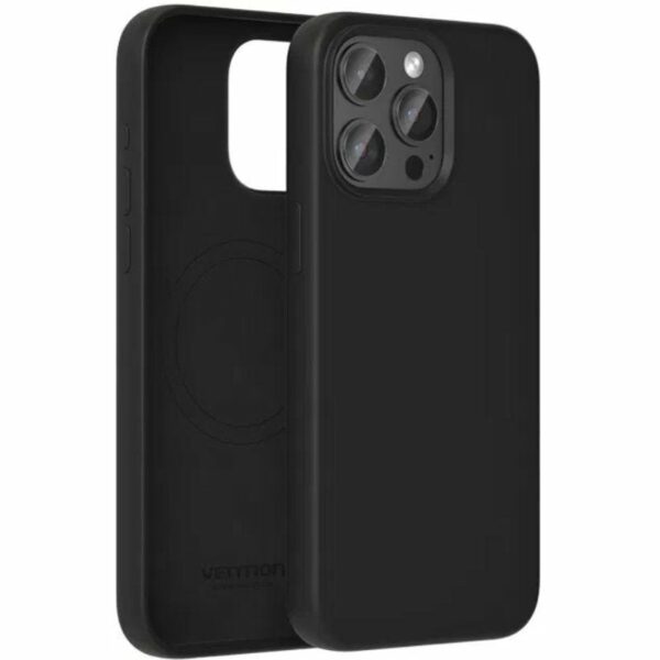 Funda Silicona con Magsafe Vention KUDB0-20/ Compatible con iPhone 13 Mini/ Negra