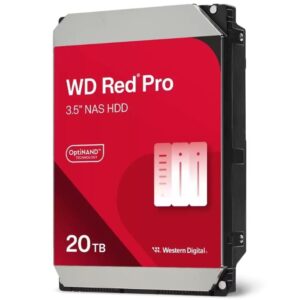 Disco Duro Western Digital WD Red Pro NAS 20TB/ 3.5'/ SATA III/ 512MB