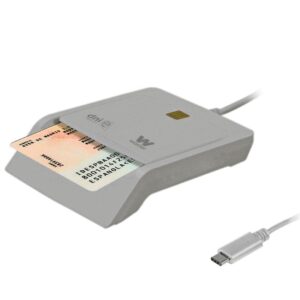 Lector de DNI y Tarjetas Woxter PE26-198/ Blanco/ USB 2.0