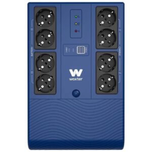 SAI Línea Interactiva Woxter Multibase UPS 1200 VA/ 1200VA-720W/ 8 Salidas/ Formato Torre